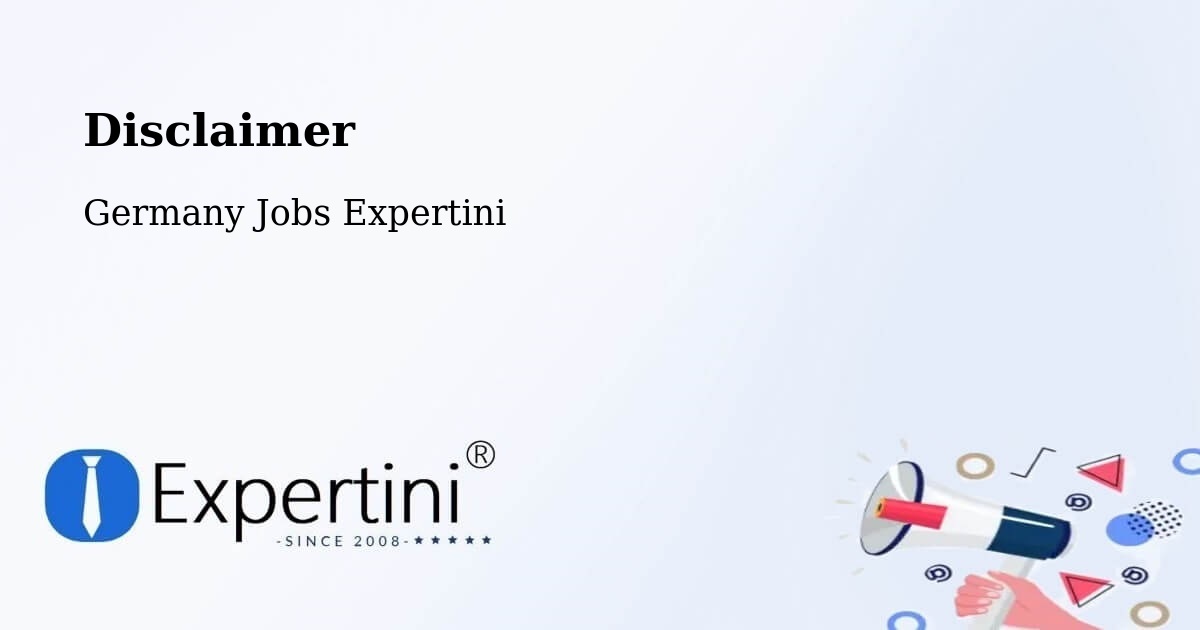 Disclaimer – Ulm - Germany Jobs Expertini